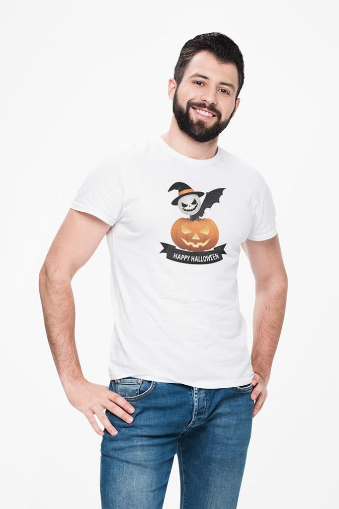D&B Uni Polo ST00259 Halloween Weiß-Größe M