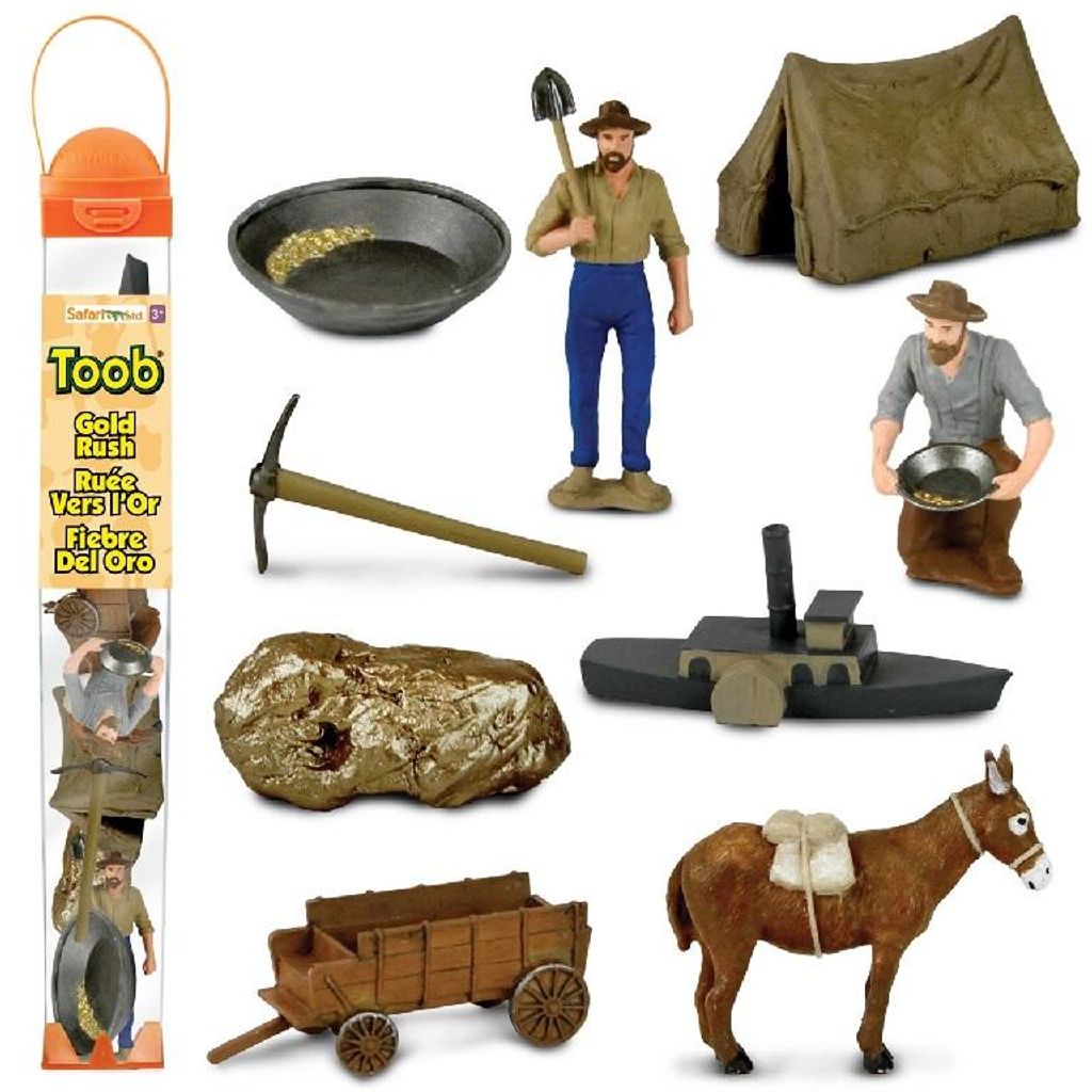 Safari Ltd 110481 Gold Rush 9 Minifiguren Themengebiet