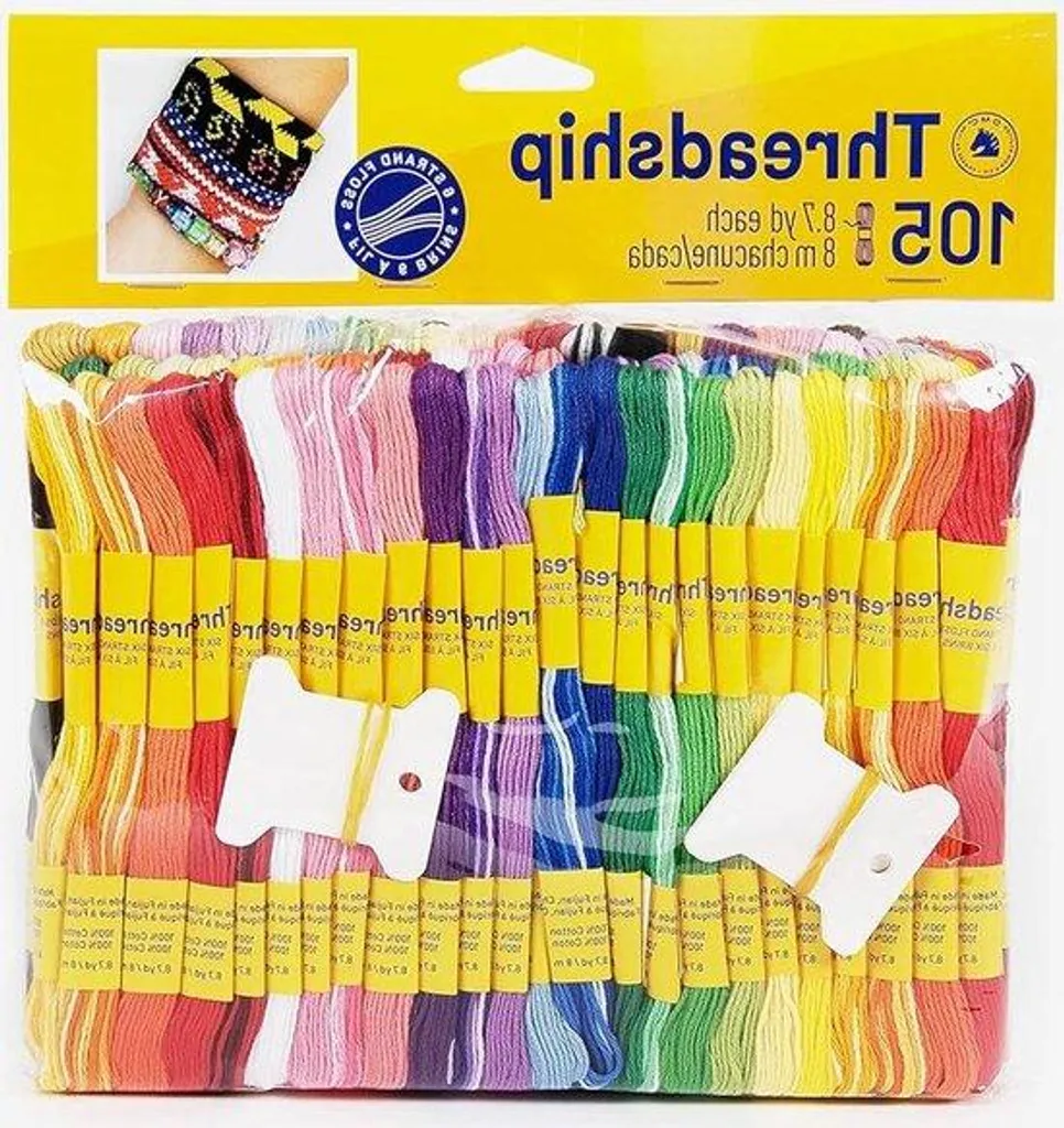Fil coton anti-nœud pour broderie sans casse et tricotage régulier