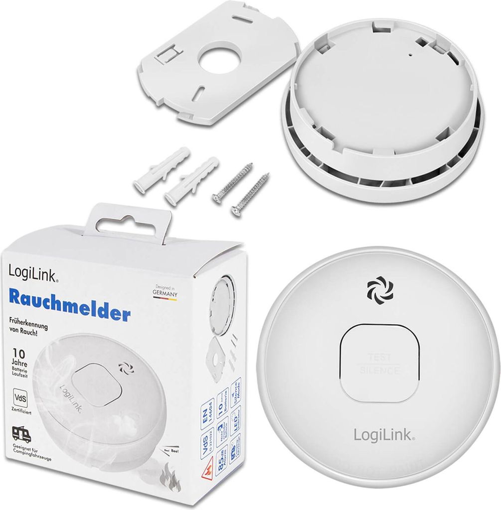 Logilink Rauchmelder mit VdS-Zulassung, 10 Jahre Batterie Obrázek produktu 