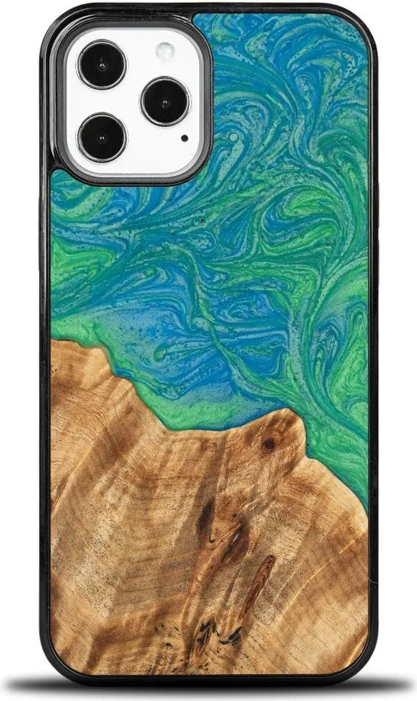 Cover Artigianale iPhone 12 Pro Max Bewood Neon Tokyo - Stile Unico