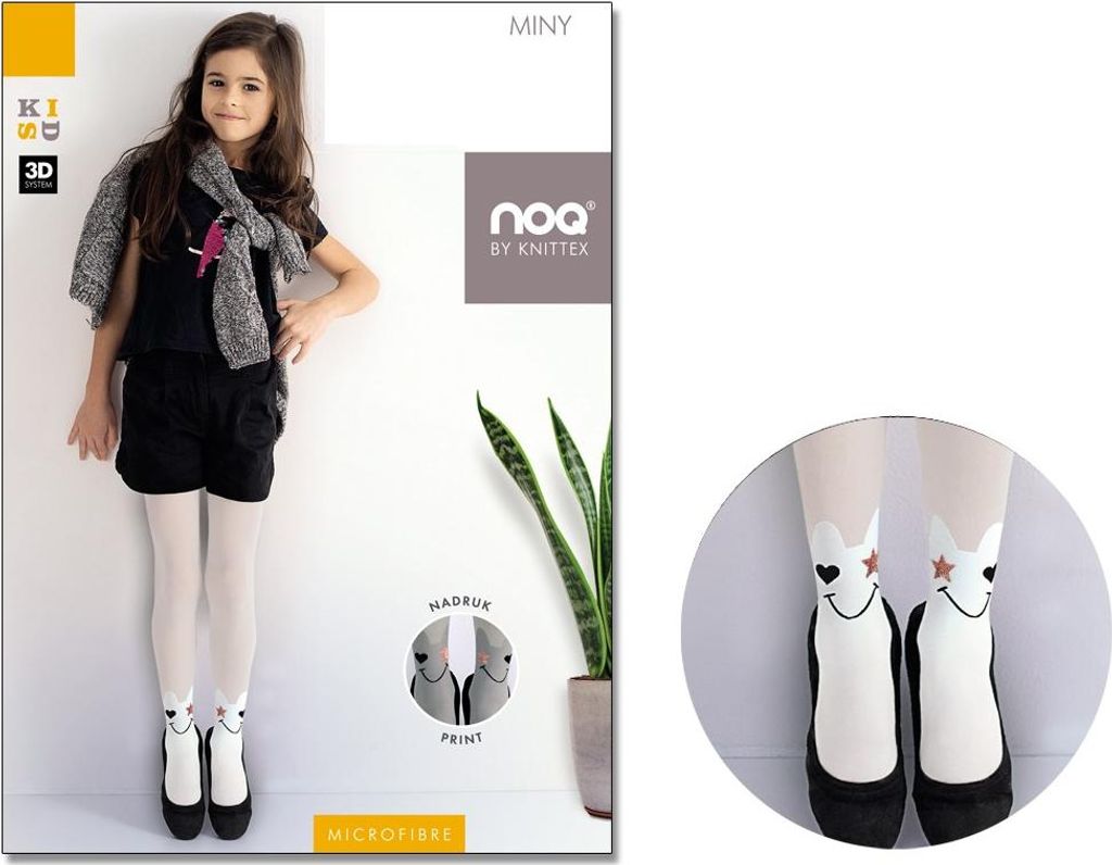 Mädchen Strumpfhose lustige Füße Socken Miny Bianco 116-122