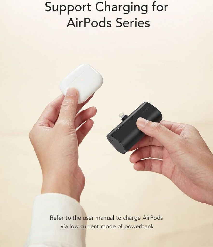 Veger, Mini Powerbank 5000mAh Lightning Power Delivery 20W, Produktbild 4