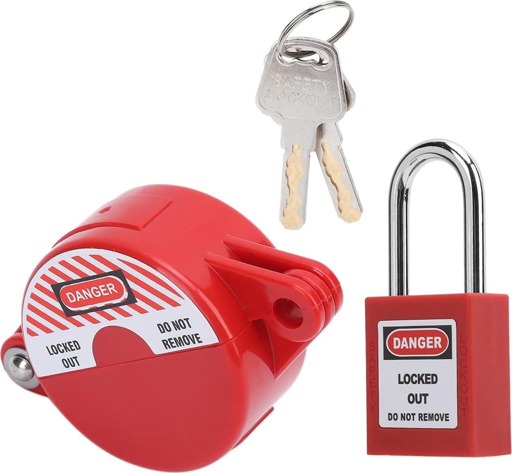 Klepvergrendeling Tagout Hangslot - Industrielle Geräte Sicherheitshangschloss Gas-Wasserzähler-Heizungsventile Spülventil Wartung.
