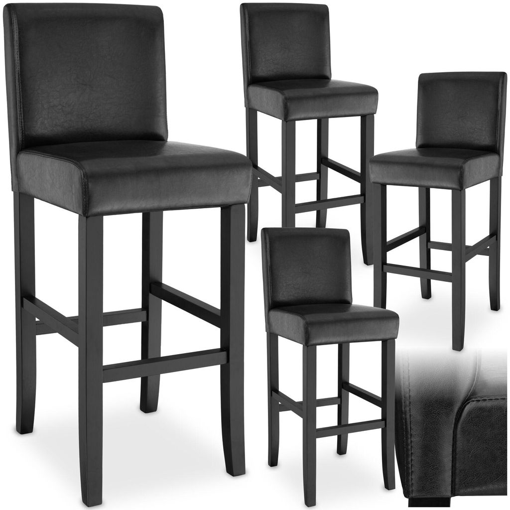 4 Barhocker aus Holz Produktbild 