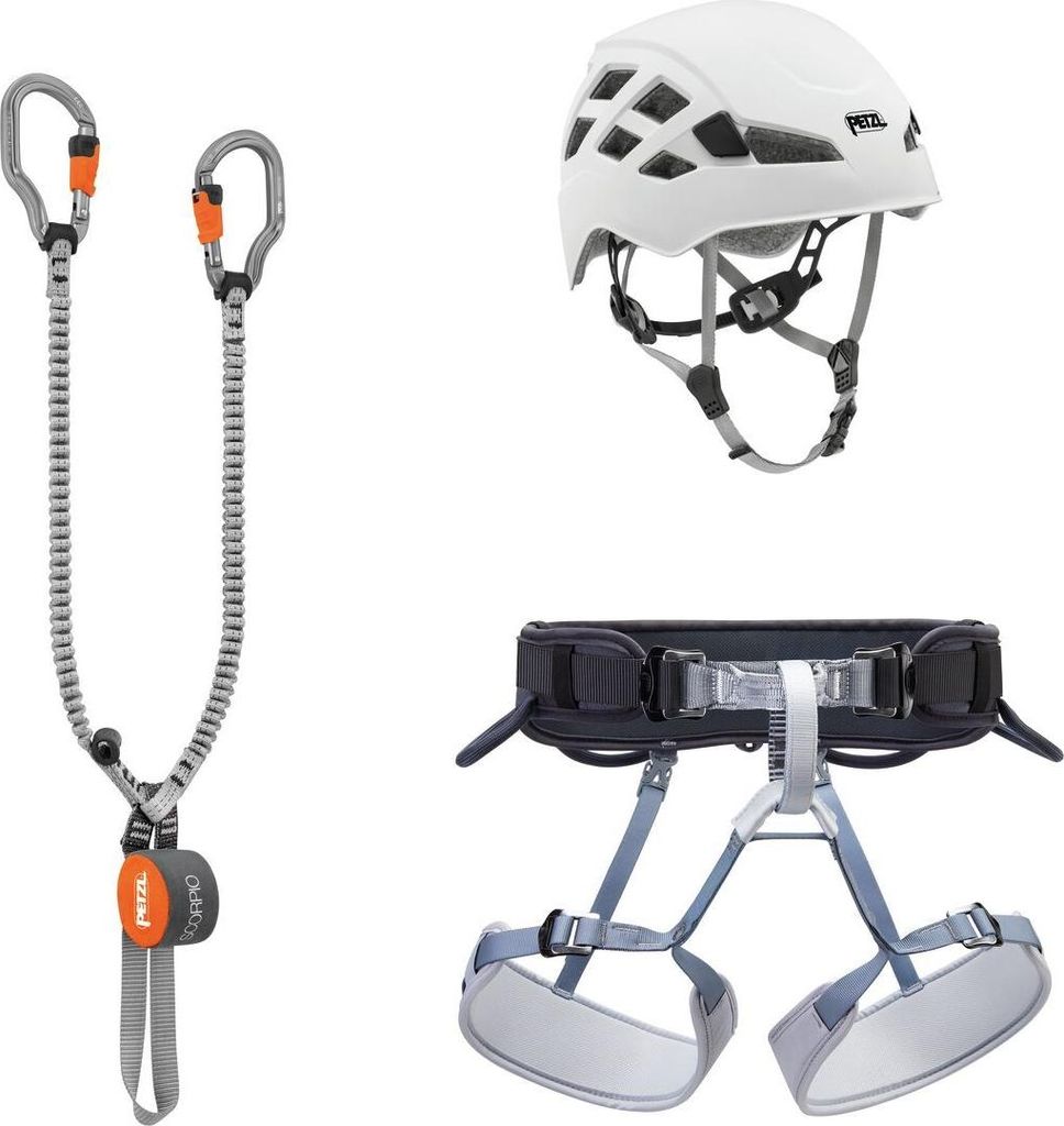 Petzl Vertigo 2 Klettersteigset Grau Grau One Size