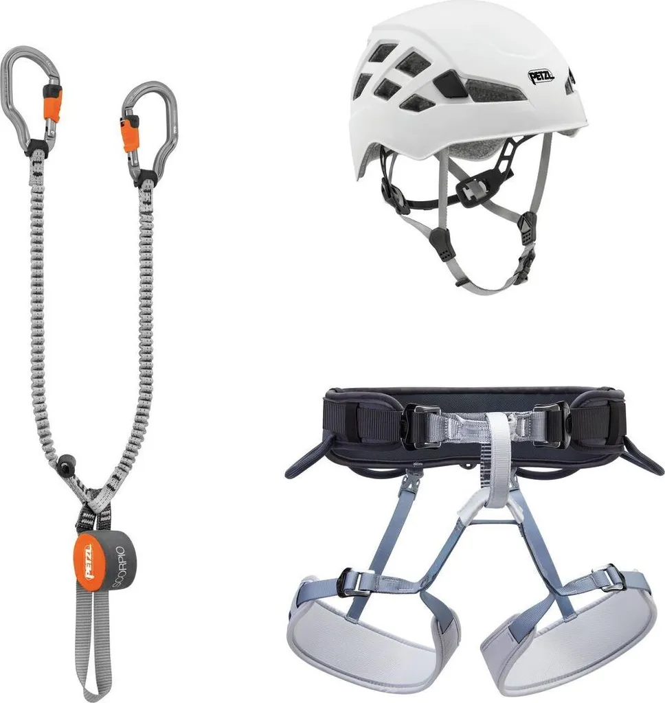 Equipement via ferrata Petzl Vertigo 2 Gris idéal parcours techniques