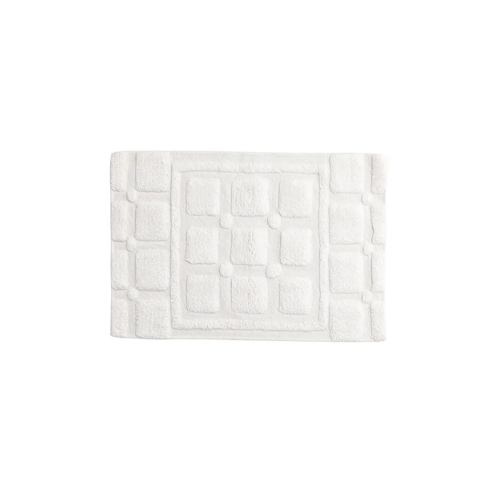 Tapis de bain Putte blanc 90x60cm : fini les sols mouillés et glissants