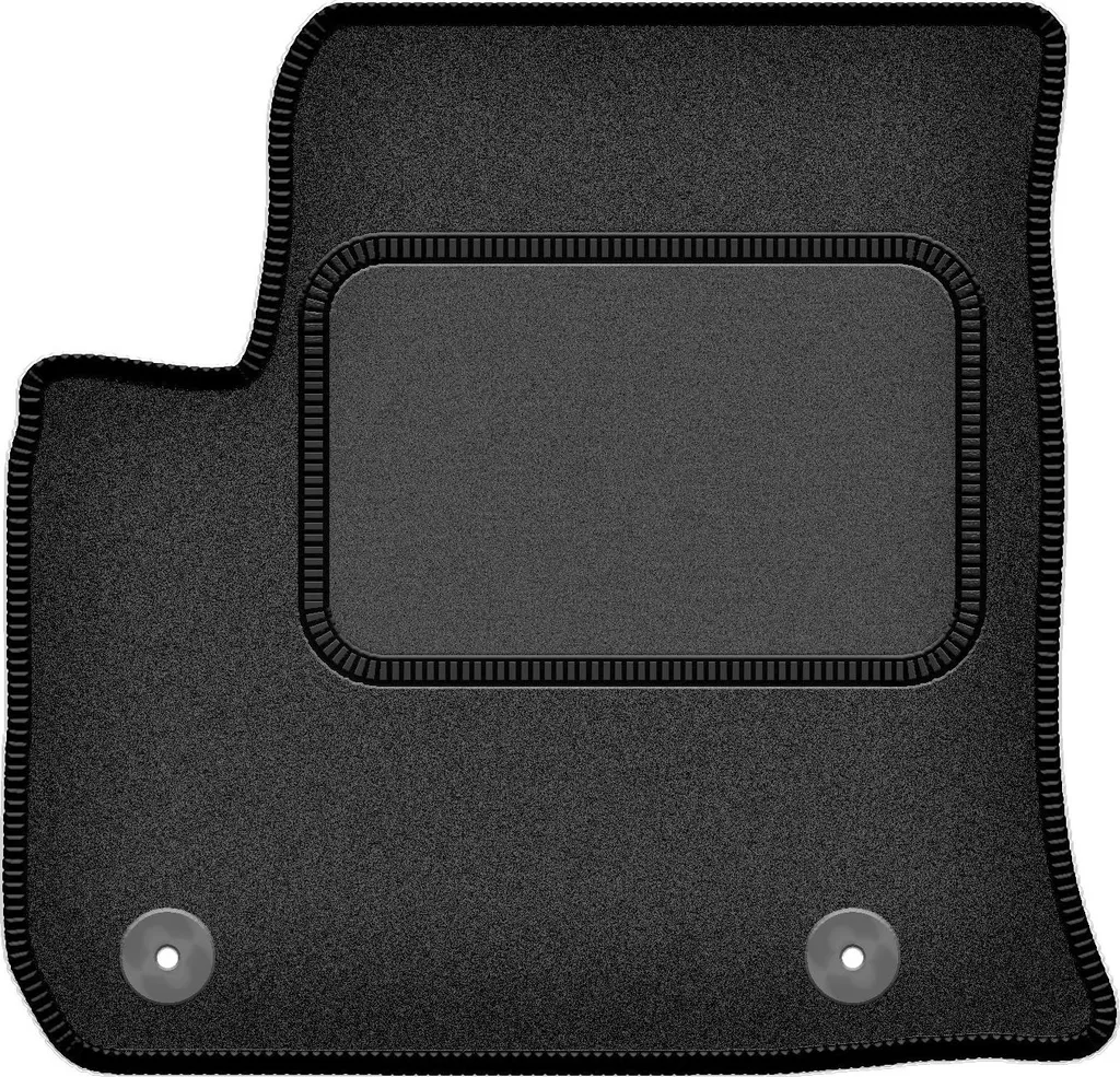 Tappetino conducente in velluto grafite compatibile con Peugeot 208 II Elektro (2019-, hatchback) – con fissaggi – su misura