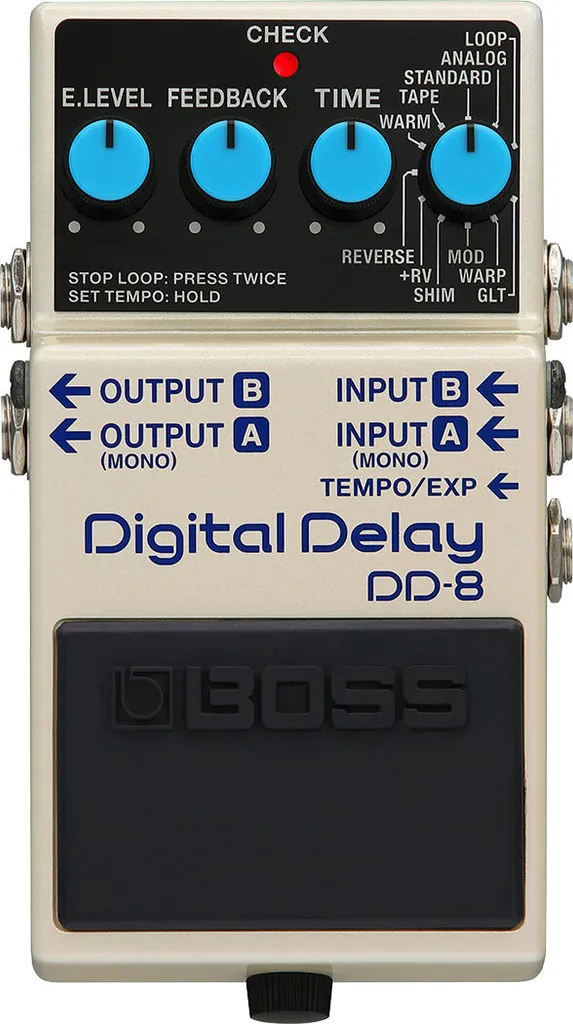 Boss DD-8 Digital Delay Pédale d'Effet Guitare Compacte et Polyvalente