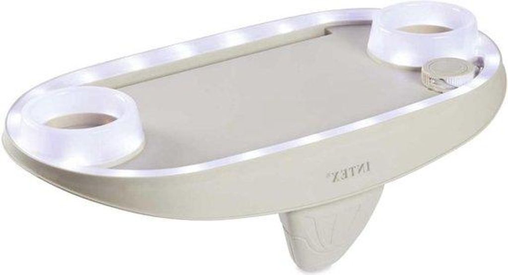 Holz-Badewanne-Tablett 45cm x 26cm mit LED-Licht Jacuzzi-Zubehör