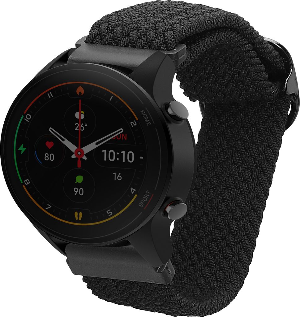 kwmobile Armband kompatibel mit Xiaomi Watch S4/S4 Sport/S3/S2/Watch S1 Active/Redmi Watch 5 Active - Nylon Fitnesstracker Sportarmband Band in