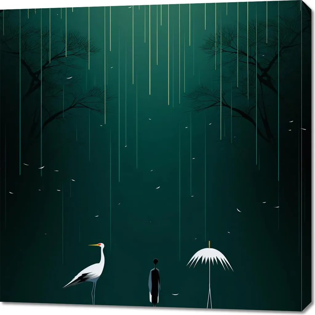 Quadro Sogni Notturni 90x90 - Tela Grande Formato pronta da appendere