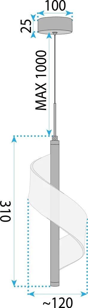 Suspension Plafond Dorée G121-Cp Toolight - Éclairage Table à Manger - 9
