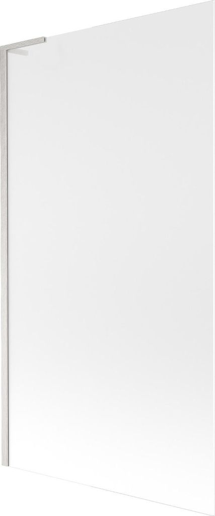 Mexen Next L Badewannenfaltwand 1-flügelig 100 x 150 cm, Mattglas, gebürstetes Nickel - 895-100-000-03-30-97