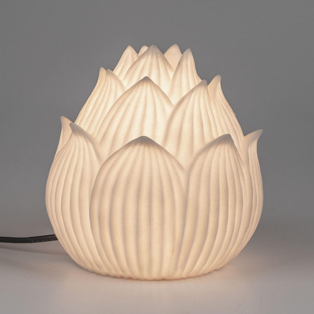 Außenlampe, Outdoor Gartenlampe Lotusblüte H. 25cm aus Produktbild 