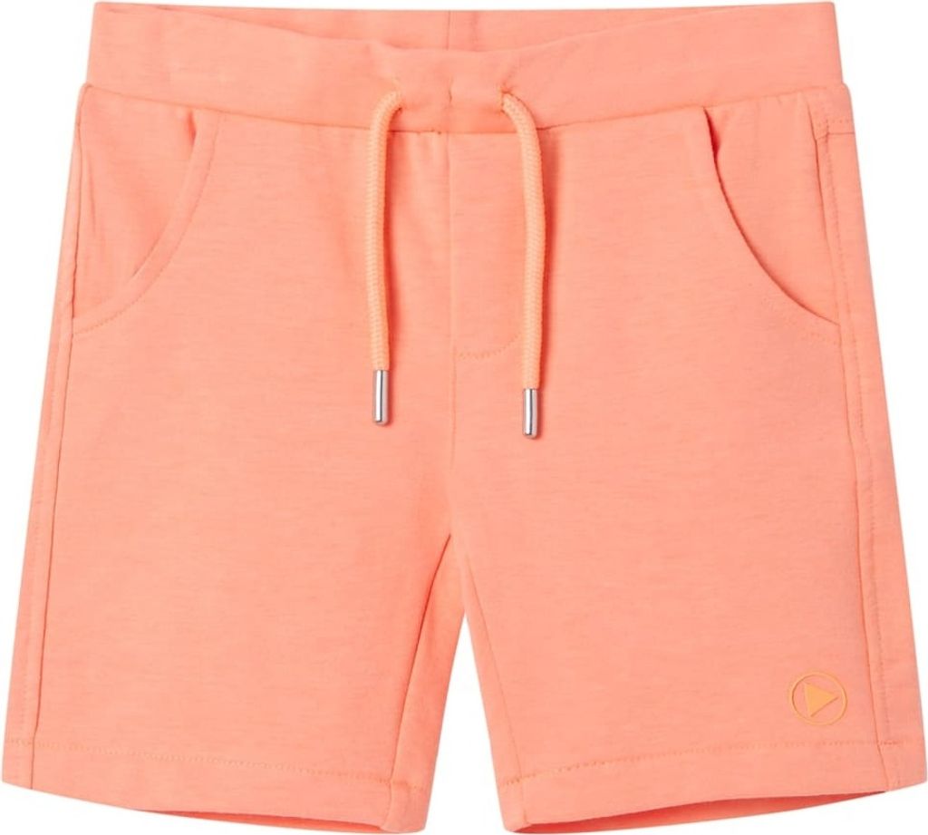 Kindershorts mit Kordelzug Neonorange 140