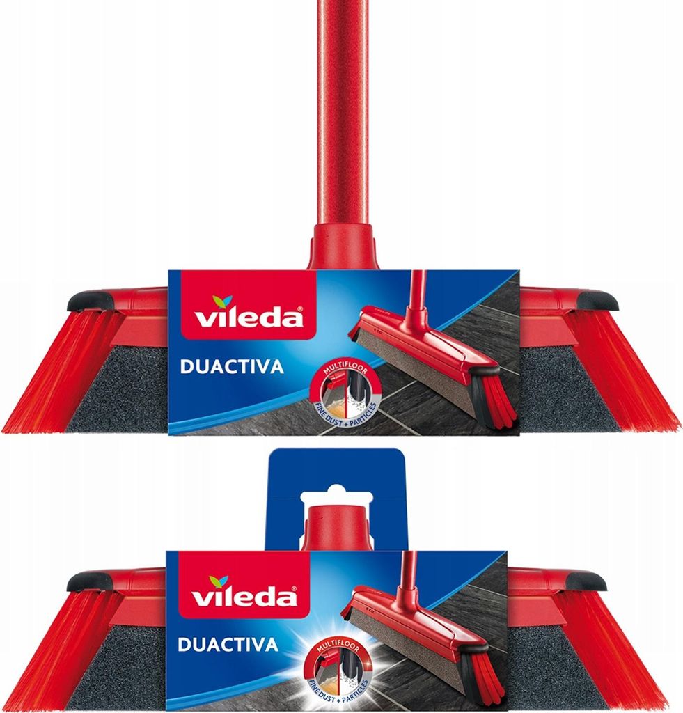 Vileda DuActiva Classic 2-in-1-Bürste mit Schwamm + Vileda DuActiva Bürsten-Nachfüllpackung