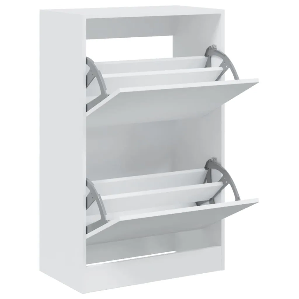 Scarpiera Legno Bianco 60x34x96,5 cm | Mobile Portascarpe Ingresso