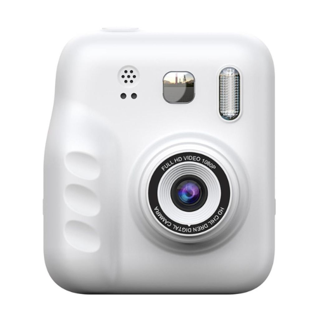 ZELURXX Kinderkamera HD Dual Lens Weiß 2.0 Zoll IPS Bildschirm mit Farbdruckpapier
