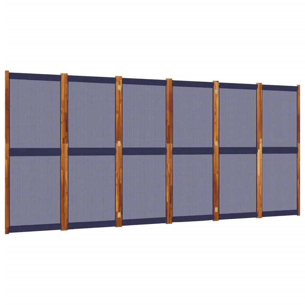 Paravent brise-vue 6 panneaux 420x180 cm bleu pour retrouver son intimité