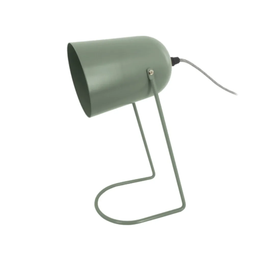 Lampe de table Leitmotiv verte : luminaire design pour chambre enfant