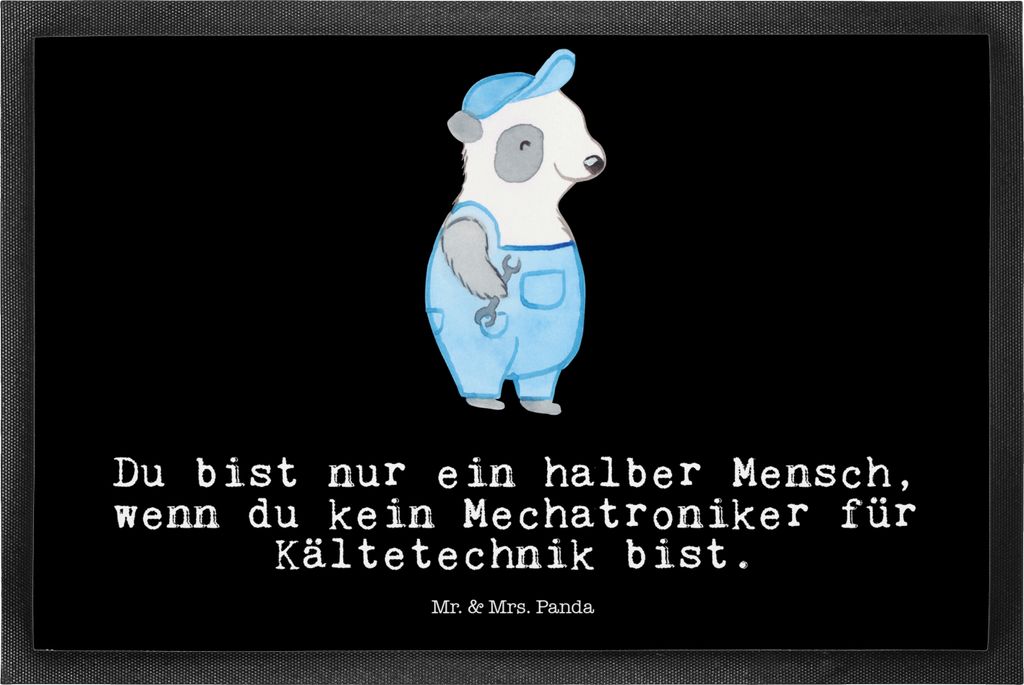 Mr. & Mrs. Panda Schmutzmatte Mechatroniker für Produktbild 