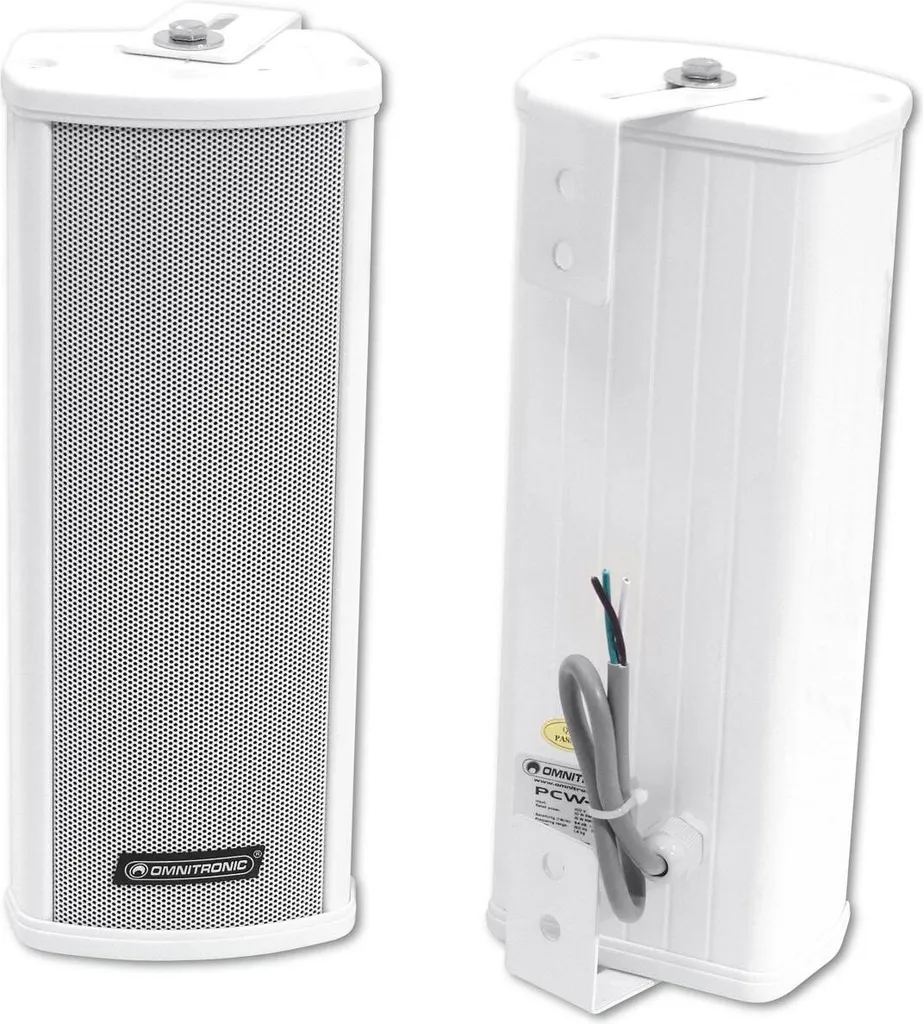 Haut-Parleur Mural Discret Omnitronic PCW-10 15W Solution Gain Place