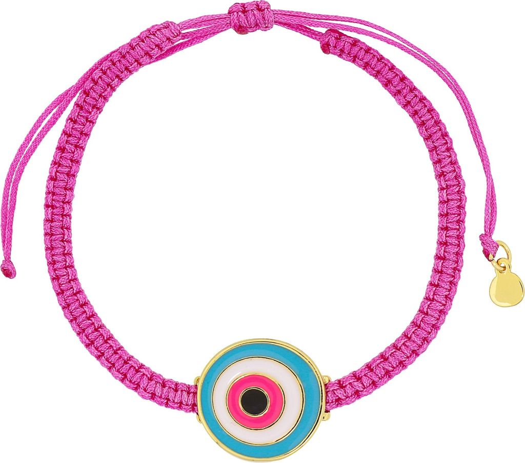 Fashionbox Armband Metall 14cm pink Glasstein 449060037-1 Produktbild 