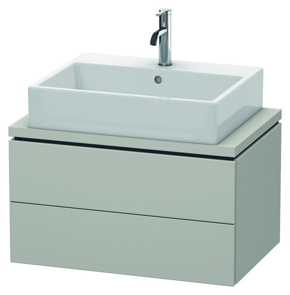 Konsolenunterschrank L-CUBE 400x720x477mm betongrau matt betongrau matt