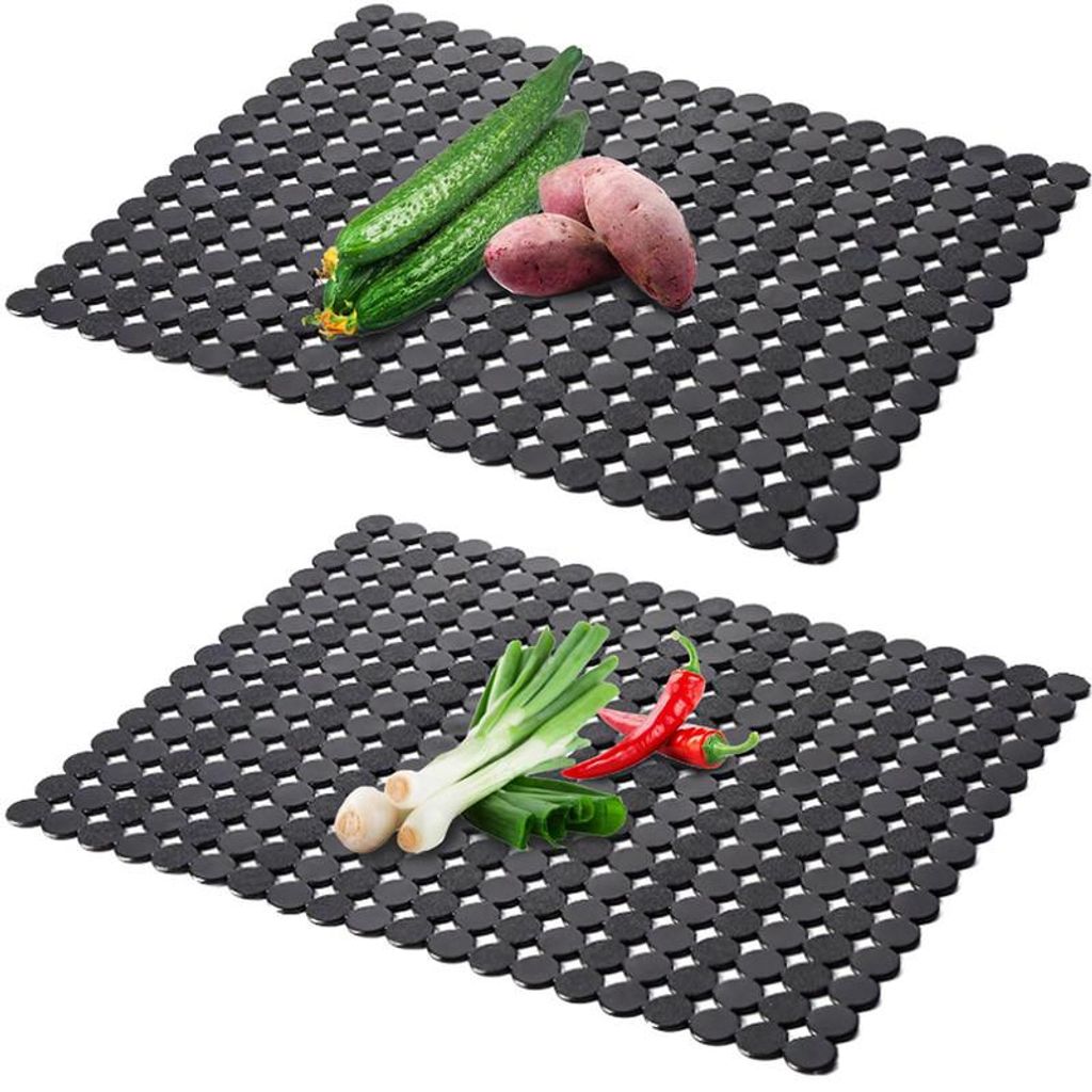 2er Set Spülbeckenmatte 40×30 cm – zuschneidbar, PVC, Produktbild 