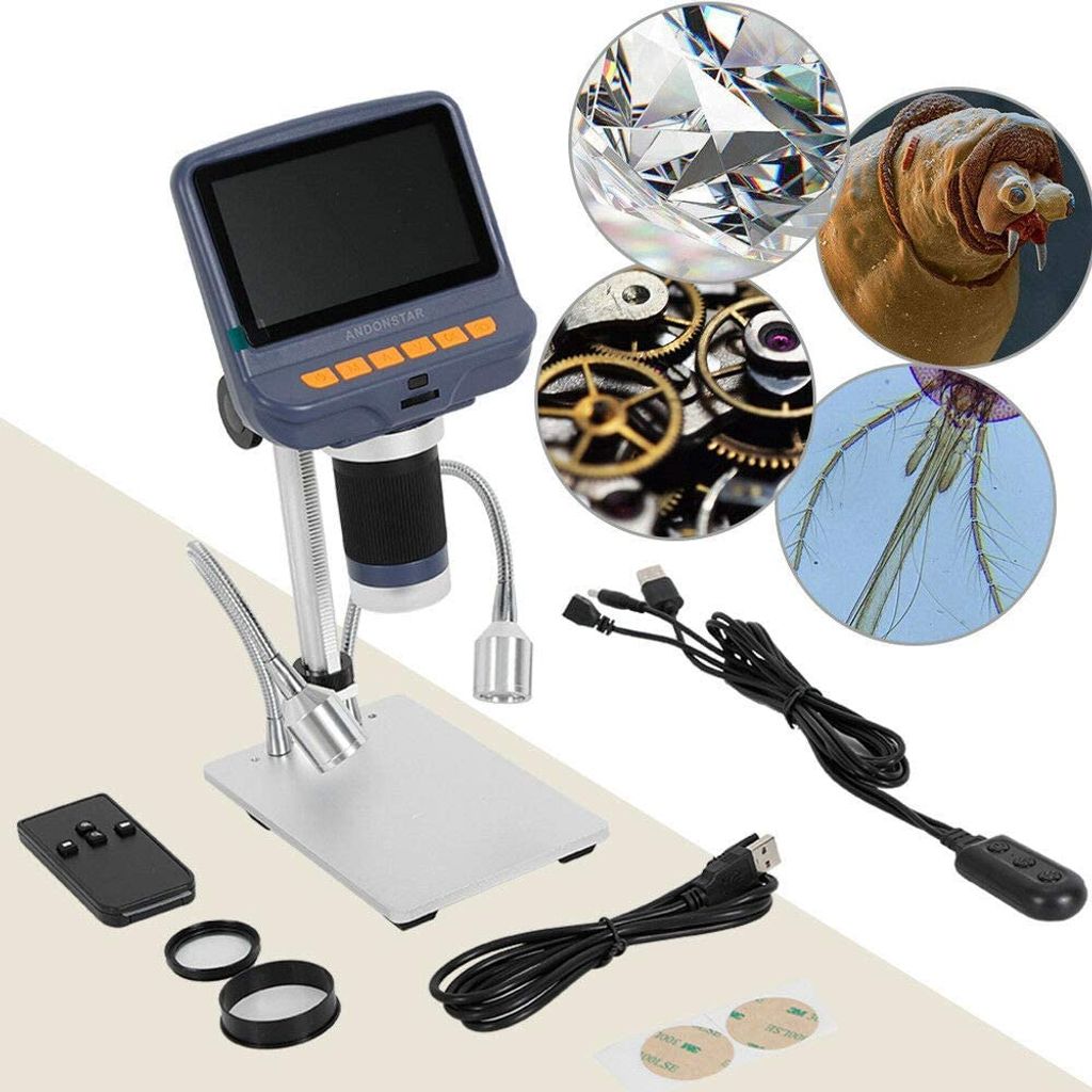 Digitální mikroskop 4,3" LCD displej AD106S HD1080P USB SMD Obrázek produktu 10