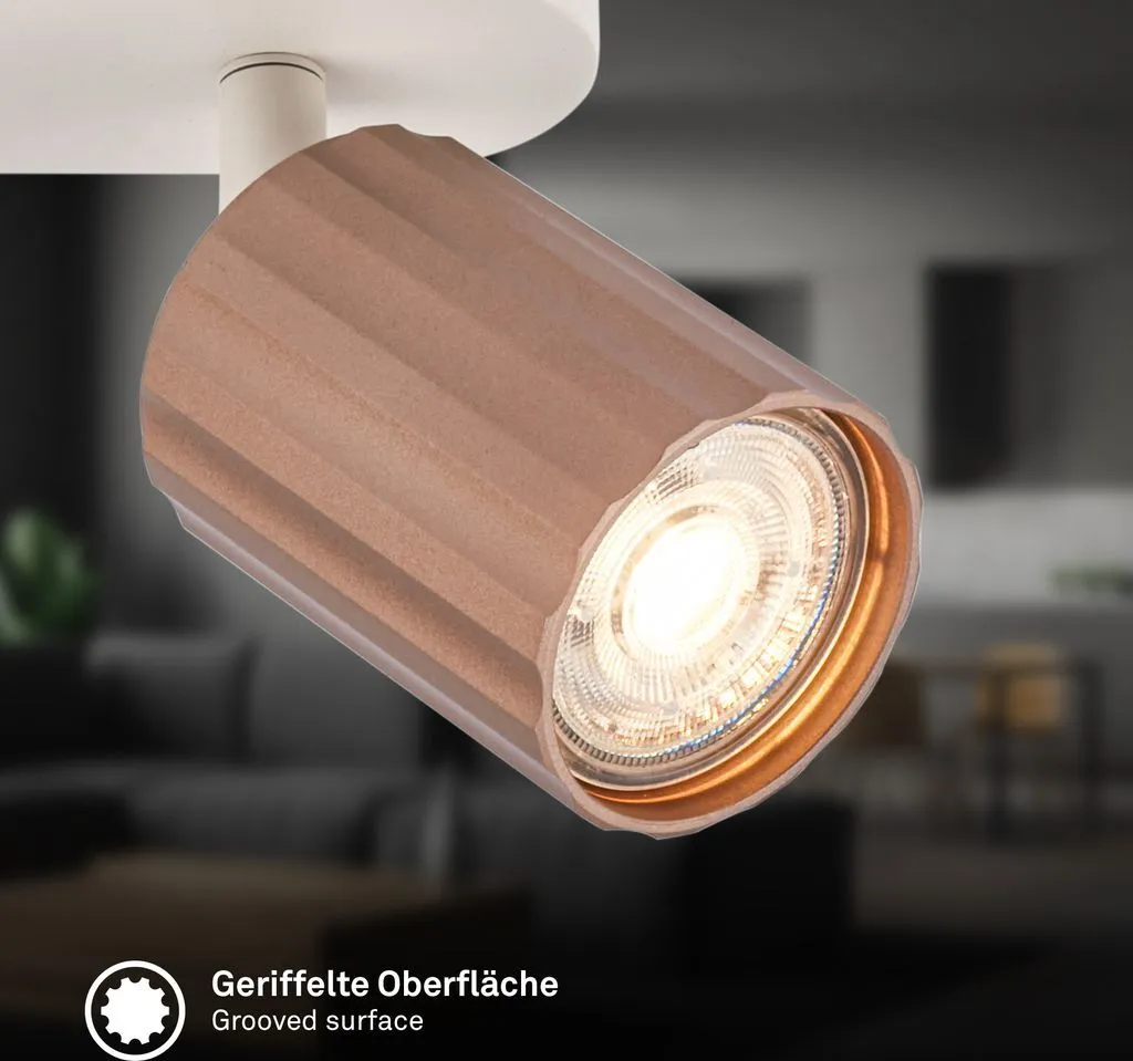 Spot de plafond orientable à 3 ampoules E27 - Plafonnier design en métal