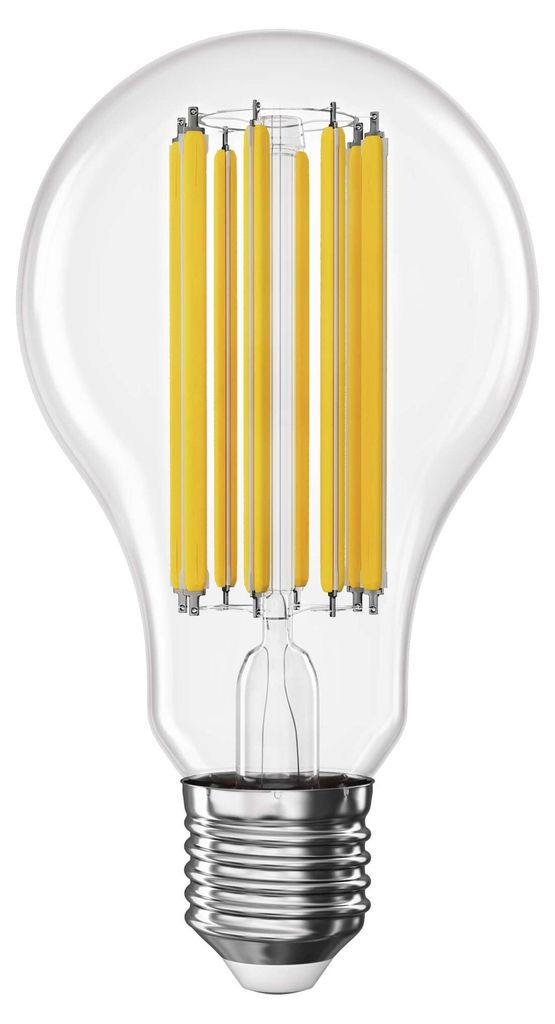 LED žárovka Filament A70 / E27 / 18 W (150 W) / 2452 lm / teplá bílá
