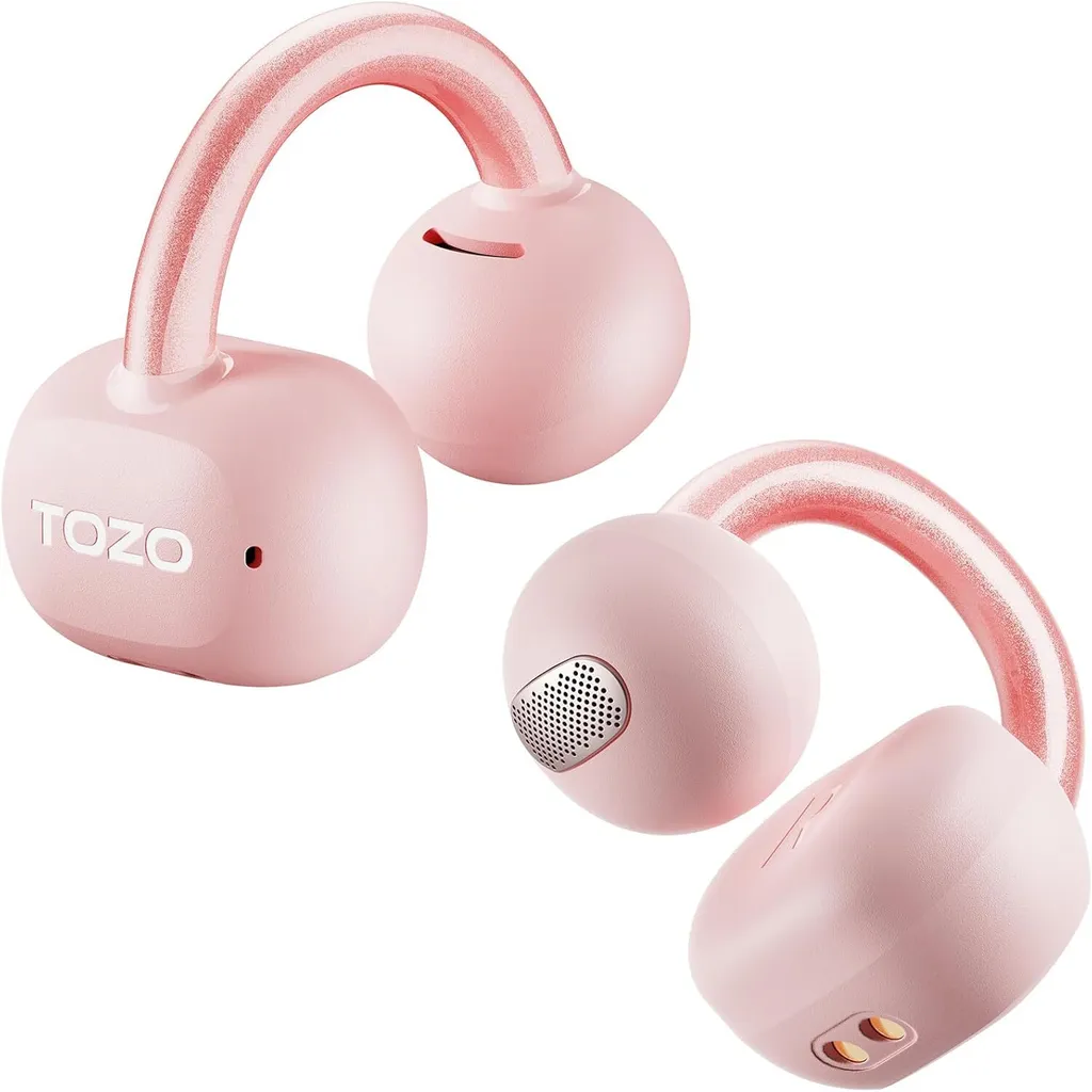 Cuffie Bluetooth 5.4 Clip-On: Lo Stile incontra lo Sport 40h LED