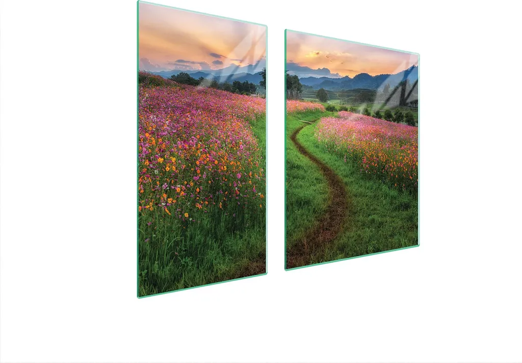 Copertura Piano Cottura Ceramica 90x52 Montagne | Vetro Paraspruzzi