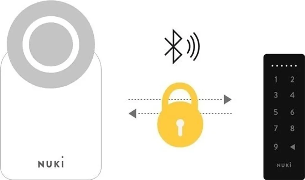 Clavier à Code Nuki pour Serrure Intelligente - Pavé Numérique Bluetooth - 17
