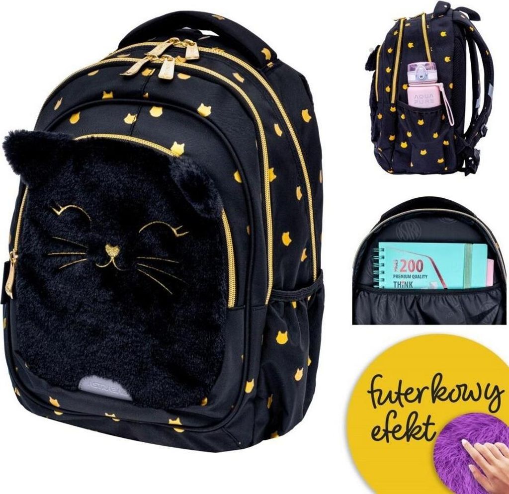 Plecak Astrabag Fluffy Kitty Black AB330 Obrázek produktu 