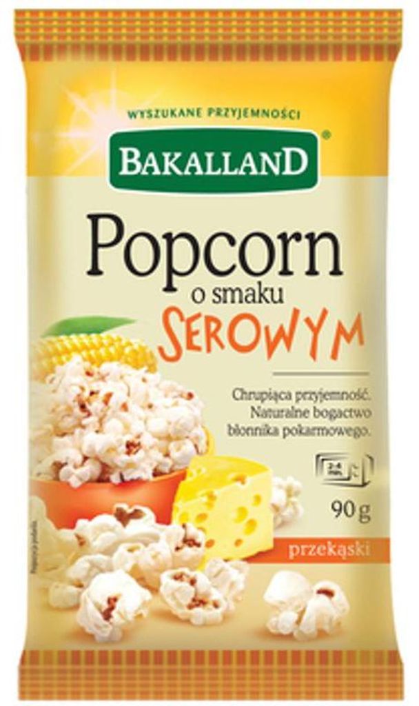 Bakalland Popcorn serowy 90 g Zdjęcie produktu 