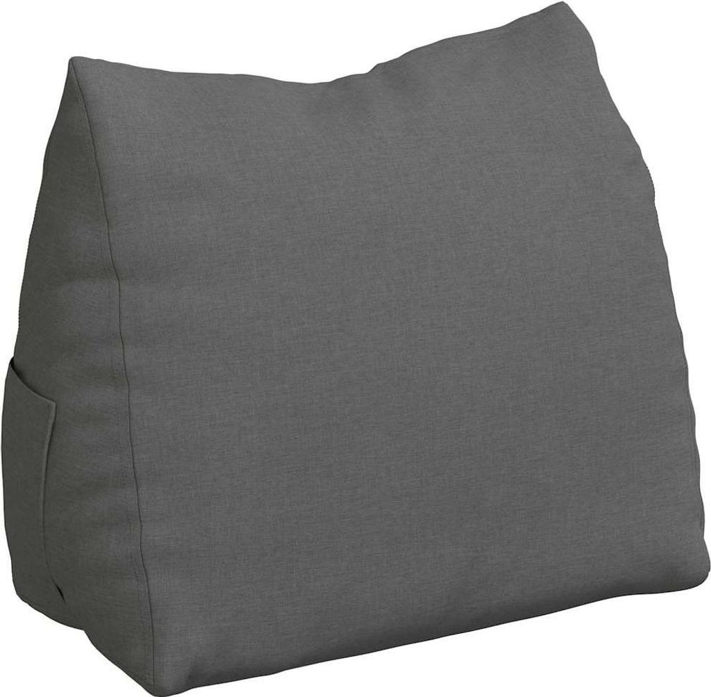 vidaXL Rückenkissen Dunkelgrau 60 x 20 x 50 cm Stoff