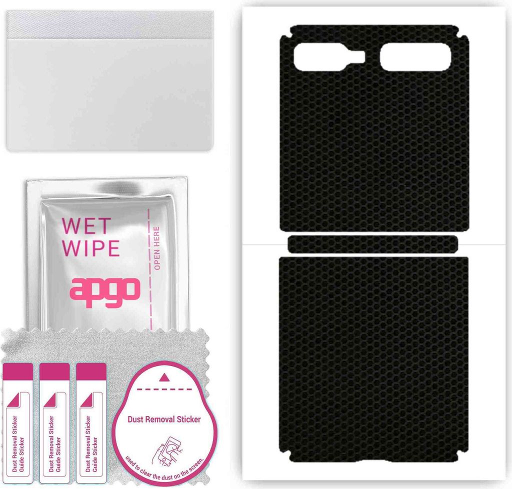 apgo Rückseite Schutzfolie, Skin, kompatibel mit Samsung Galaxy Z Flip 5G (first model 5G), Hinten Displayschutzfolie aus Vinylfolie, kratzfest, e...