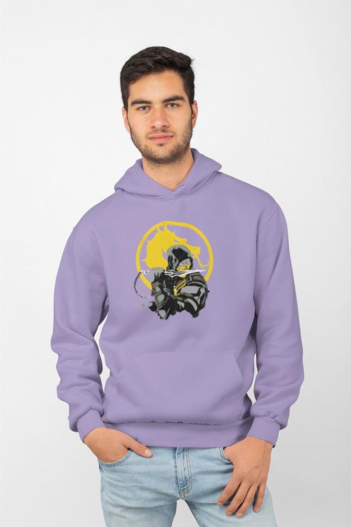 D&B Uni Hoodie MO00036 Mortal Combat Lavendel-Größe S