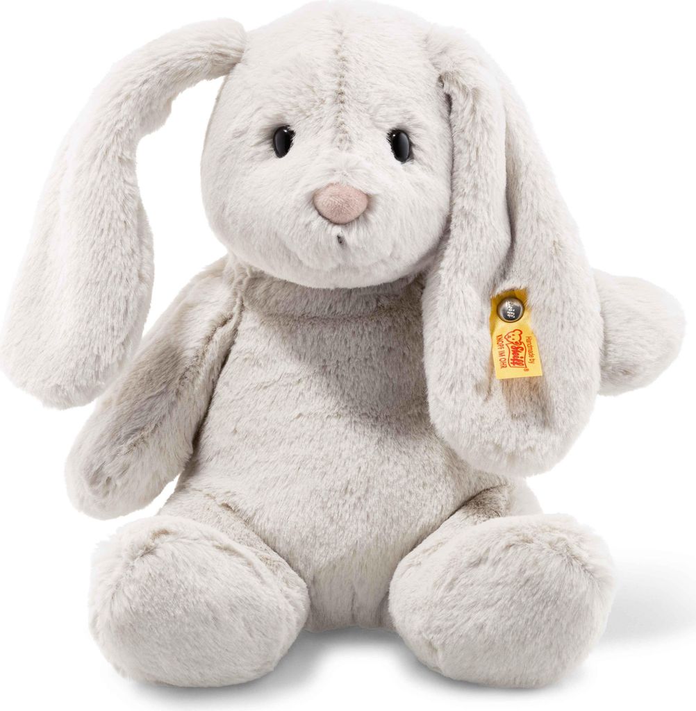 Steiff Kuscheltier Hase Soft Cuddly Friends Hoppie hellgrau 28 cm