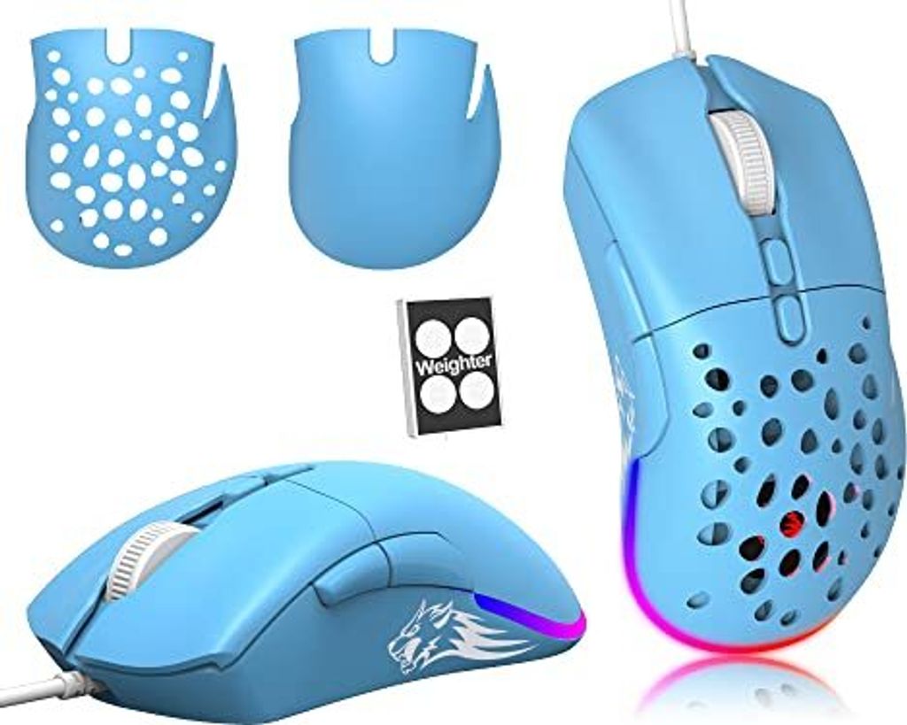 Ziyou Lang D19 Mäuse Gaming -Maus, verdrahteter Laptop -PC RGB -Mausspiele, programmierbarer 7 -Knopf -USB -UP -Ultraleicht -Schalen -Schalen -Sch...
