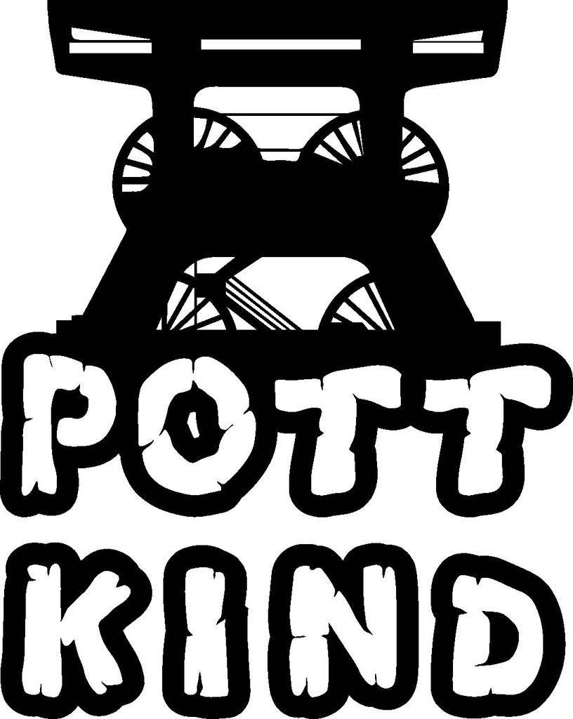 Pottkind, Kind des Ruhrpotts, Autoaufkleber