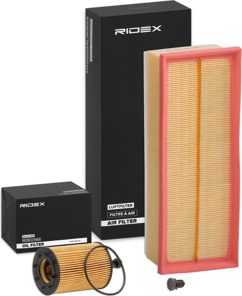 RIDEX Filterset Inspektionspaket Filtersatz für VW Golf VII Schrägheck (5G1, BQ1, BE1, BE2) Golf IV Schrägheck (1J1) GOLF VI (5K1) Golf V Schrä...