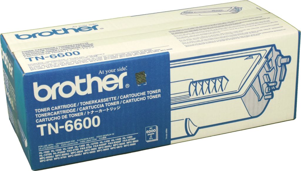 Brother TN-6600, 6000 Seiten, Schwarz, 1 Stück(e) Produktbild 