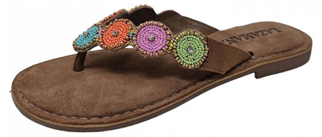 Lazamani 75.453 Teenslippers Dames Multi - Damen Hausschuhe Produktbild 