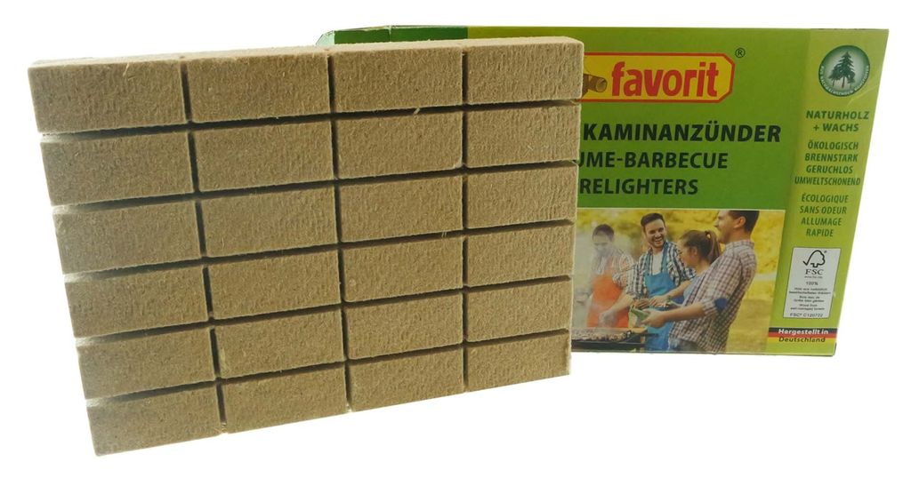 Favorit Grill- und Kaminanzünder 24 Stück 1245 Produktbild 