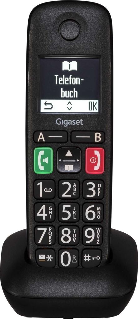 Gigaset S30852-H2961-B101 Gigaset E290 HX schwarz Immagine del prodotto 